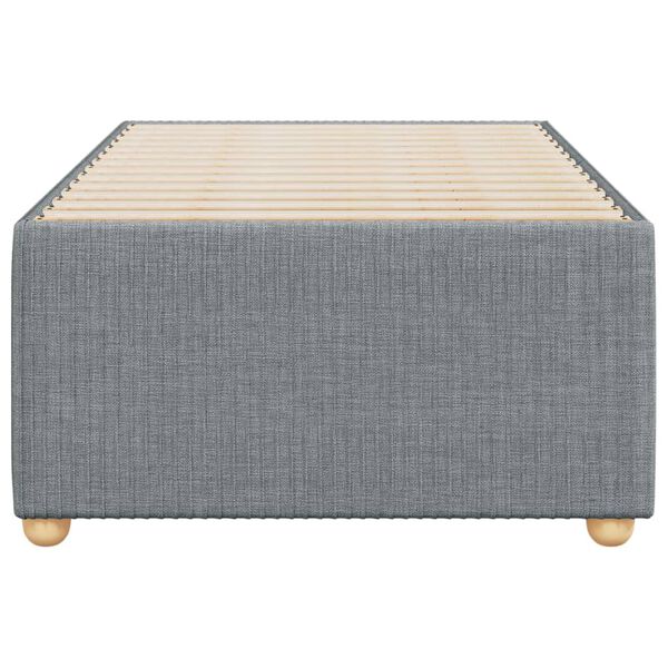 vidaXL Cadru de pat fără saltea, gri deschis, 90x200 cm, textil