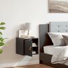 vidaXL Dulap de perete, negru, 31,5x30x30 cm, lemn masiv de pin