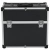 vidaXL Cutie de scule, negru, 38x22,5x34 cm, aluminiu