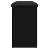vidaXL Bancă de pantofi, negru, 82x32x50 cm, lemn prelucrat