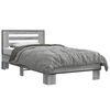 vidaXL Cadru de Pat cu Tăblie Sonoma gri 80 x 200 cm Lemn prelucrat
