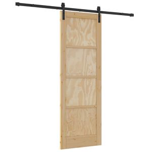 vidaXL Ușă glisantă natural 73,5 x 211 cm Lemn masiv de pin