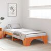 vidaXL Cadru de pat Maroniu cerat 75 x 190 cm Lemn de pin masiv
