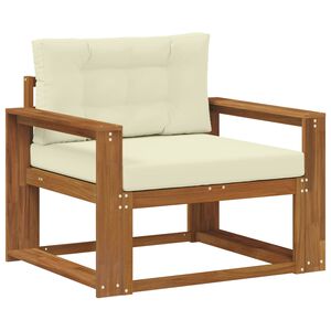 vidaXL Canapea Medie pentru Exterior Lemn Solid de Acacia natural