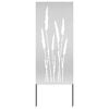vidaXL Ecran de intimitate pentru grădină Floral Argintiu 50 x 140 cm