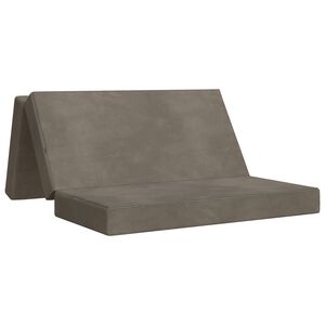 vidaXL Canapea Pat Pliabilă 160 x 67 x 45 cm Gri deschis
