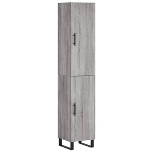 vidaXL Dulap &icirc;nalt, gri sonoma, 34,5x34x180 cm, lemn prelucrat