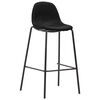 vidaXL Set mobilier de bar, 5 piese, negru, material textil