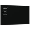vidaXL Placă magnetică de perete, negru, 100x60 cm &nbsp;sticlă securizată