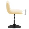 vidaXL Scaune de masă pivotante, 4 buc., crem, catifea