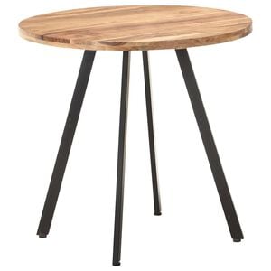 vidaXL Masă de bucătărie, 80 cm, lemn masiv de acacia