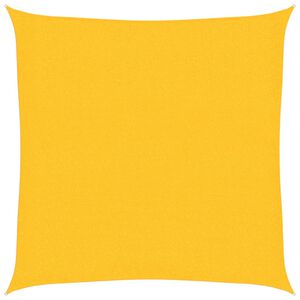 vidaXL P&acirc;nză parasolar, galben, 2x2 m, HDPE, 160 g/m&sup2;