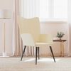 vidaXL Scaun de relaxare, crem, material textil