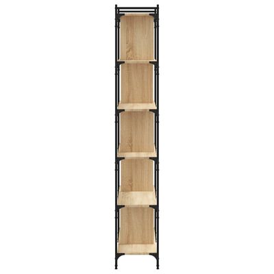 vidaXL Bibliotecă cu 6 niveluri, stejar sonoma, 76x32x192 cm, lemn