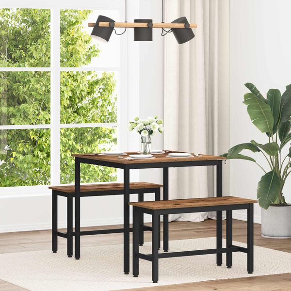 vidaXL Mese de sufragerie METAL