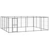 vidaXL Padoc pentru c&acirc;ini de exterior, 24,2 m&sup2;, oțel