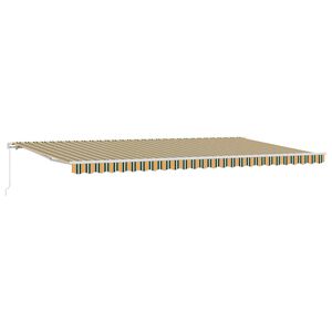 vidaXL Copertină retractabilă Multicolour 600 &times; 300 cm