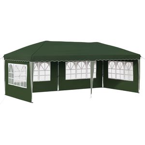 vidaXL Cort de Petrecere Pop-up 575 x 289 x 245 cm Verde