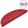 vidaXL Grile pentru trepte 15 buc. 56 x 17 x 3 cm Non-Slip Roșu