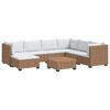 vidaXL 8 buc. Set de lounge din ratan cu perne GENDT Ratan Natural
