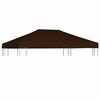 vidaXL Acoperiș pentru pavilion, 310 g/m&sup2;, maro, 3 x 4 m