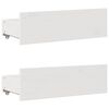 vidaXL Cadru pat fără saltea/cu sertare alb 135x190 cm lemn masiv pin