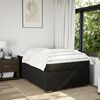 vidaXL Pat box spring cu saltea, negru, 120x190 cm, catifea