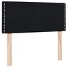 vidaXL Pat box spring cu saltea, negru, 80x210 cm, catifea
