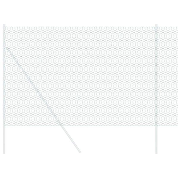 vidaXL Gard hexagonal Verde 1.5 x 100 m Oțel