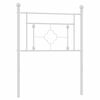 vidaXL Tăblie de pat metalică, alb, 80 cm
