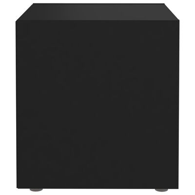 vidaXL Comodă TV, negru, 37x35x37 cm, PAL