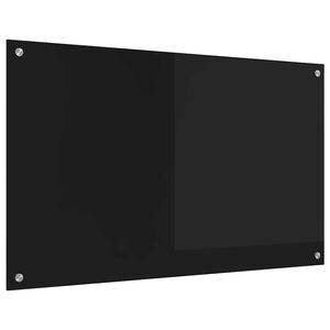 vidaXL Spate de bucătărie Negru 100 x 60 cm sticlă securizată