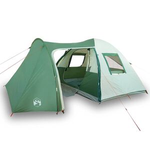 vidaXL Cort de camping cupolă pentru 6 persoane, verde, impermeabil