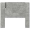 vidaXL Tăblie cap Gri din beton 120 x 16,5 x 103,5 cm Lemn compozit