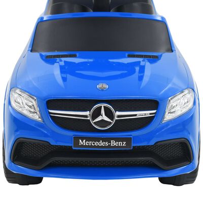 vidaXL Mașinuță ride-on, Bară împingere, Mercedes Benz GLE63 Albastru