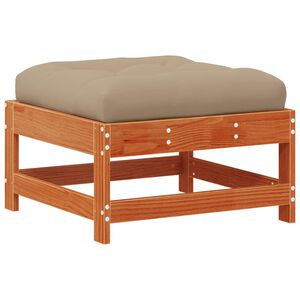 vidaXL Suport de picioare pentru grădină cu perne Lemn masiv de pin