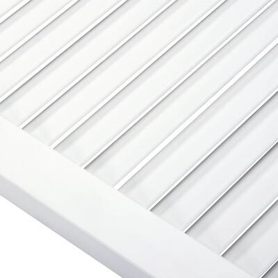 vidaXL Ușă de dulap design lambriu, alb, 99,3x39,4 cm, lemn masiv pin