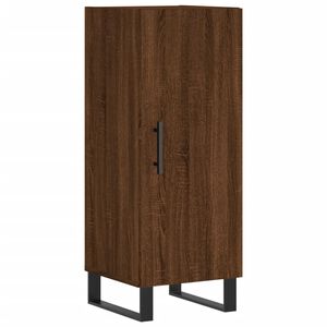 vidaXL Servantă, stejar maro, 34,5x34x90 cm, lemn compozit