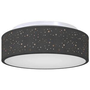 vidaXL Lampă de tavă Negru 38 x 38 x 13,5 cm țesătură