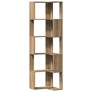 vidaXL Bibliotecă 5 nivel stejar artizanal 50x50x179 cm lemn prelucrat