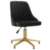 vidaXL Scaune de masă pivotante, 4 buc., negru, catifea