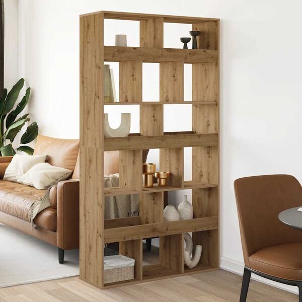 vidaXL Bibliotecă, stejar artizanal, 100x33x187,5 cm, lemn prelucrat