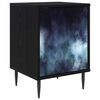 vidaXL Dulap de noapte RAALTE Stejar Negru 36 x 33 x 51 cm