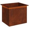 vidaXL Jardinieră de grădină cu LED Ruginit 50 x 60 x 48 cm
