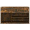 vidaXL Bancă pentru pantofi stejar fumuriu 80x30x45 cm lemn prelucrat