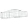 vidaXL Coșuri gabion arcuite 18 buc., 200x50x40/60 cm, fier galvanizat