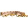 vidaXL Set de canapea 12 buc. natural Lemn Solid de Acacia