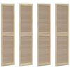 vidaXL Ușă de Dulap cu ușă 4 buc. natural 201 x 2,1 x 49,5 cm