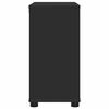 vidaXL Cabinet pentru chiuvetă de baie cu raft Negru 60 x 30 x 60 cm