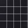 vidaXL Perne de scaun spătar jos, 2 buc. negru, model carouri, textil